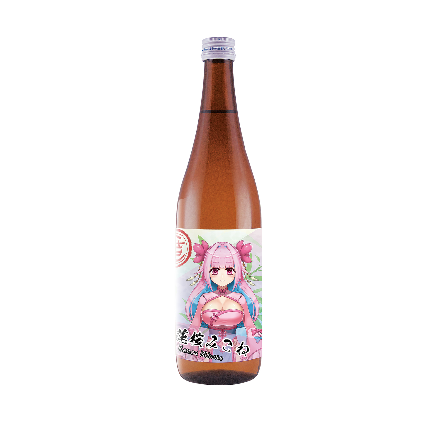 「蓮桜みこね・限定ラベル」笹印 低精白生酛純米 無濾過酒(コシヒカリ生酛)